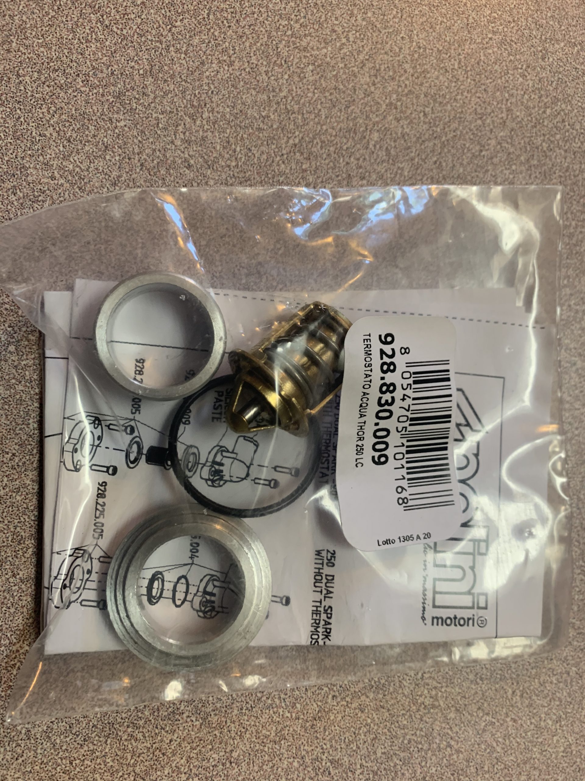 WATER THERMOSTAT THOR 202/250 /303 LC - Polini Parts