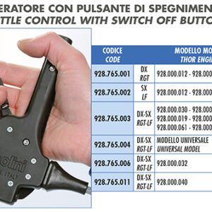 THROTTLE THOR 80/100/130 CARB.WALBRO RIGHT